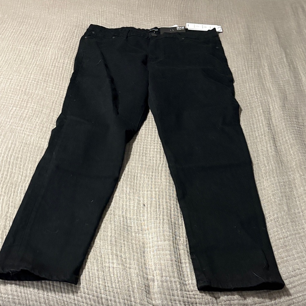 Express Men's Black Slim Jeans